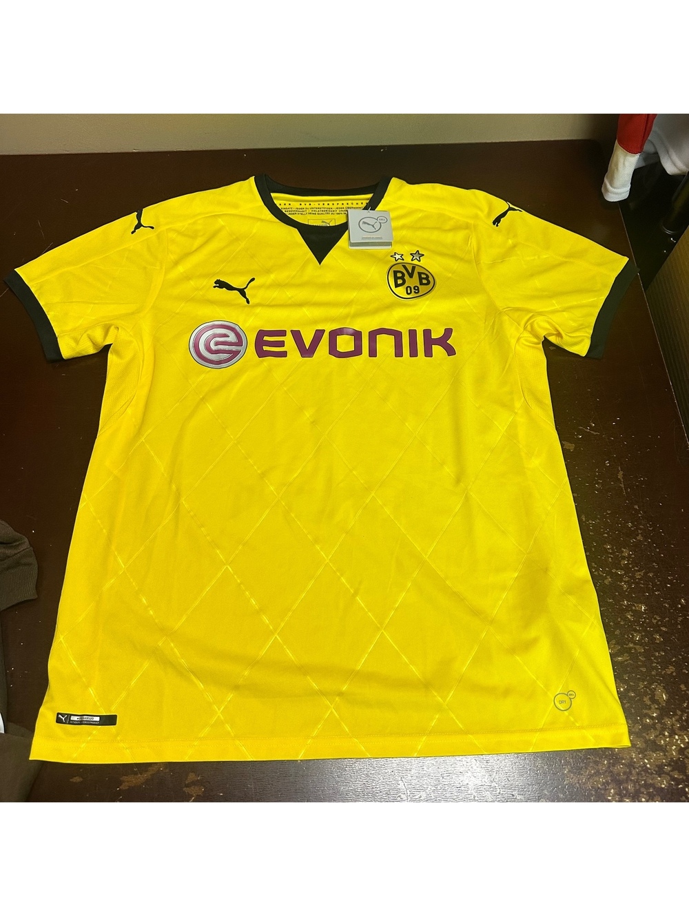 2015 Borussia Dortmund #15 Hummels Soccer Jersey Team Puma Yellow Adult XL